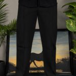 Black Korean Plated Trouser